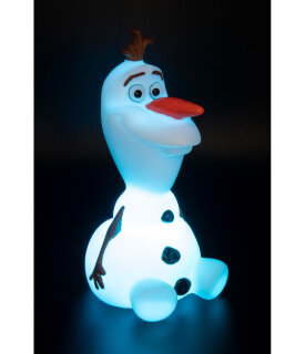 Disney Frozen 2 / Die Eiskönigin 2 - Olaf 3D Nachtlicht 15 cm - mit Batterie und On/Off Funktion