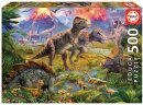 Educa Puzzle 9215969 - Dinosaur Gathering - 500 Teile Puzzle