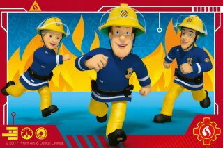 Feuerwehrmann Sam - Würfelpuzzle 6 Teile