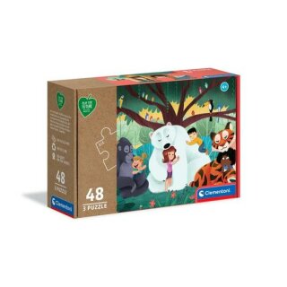 Clementoni 25253 - Fantasyland - 3 x 48 Teile Puzzle - Play for Future