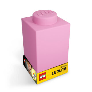 LEGO® Classic - Legostein Nachtlicht aus Silikon - Farbe Rosa