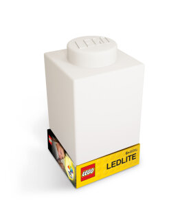 LEGO® Classic - Legostein Nachtlicht aus Silikon - Farbe Weiß