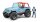 Bruder 02541 - Jeep Cross Country Racer blau mit Rennfahrer, 1:16