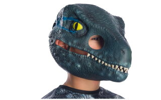 Jurassic World - Dinosaurier Velociraptor Blue - Maske für Kinder