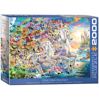 Einhorn - Traumwelt 2000 Teile Puzzle