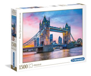 High Quality Collection - 1500 Teile Puzzle - Sonnenuntergang über der Tower Bridge