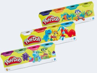 Hasbro Play-Doh 4er Pack Knete sortiert