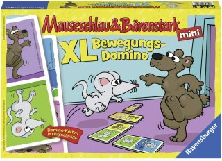 Ravensburger 21354 - Mäuseschlau und Bärenstark - XL Bewegungs-Domino