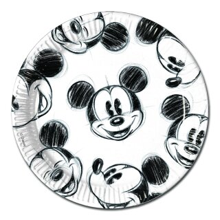 Mickey Faces - 25 Pappteller 23cm
