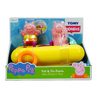Tomy E73107 - Peppa Wutz Pedalo mit Papa Wutz - Badespielzeug