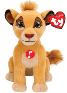 Plüschfigur Disney König der Löwen - Simba mit Sound - 15 cm