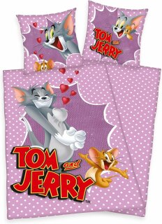 Tom & Jerry - Wendebettwäsche - 80 x 80 / 135 x 200 cm