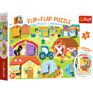 Flip-Flap - Puzzle - Auf dem Bauernhof - 36 Teile