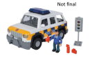 Simba 109251096 - Feuerwehrmann Sam 4x4 Polizeiauto mit...