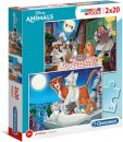 Clementoni 24764 - 2 x 20 Teile - Disney Animals