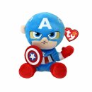 Ty 44002 - Marvel Captain America - Plüschfigur Soft...