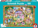 Animal Club, Einhorn-Tierwelt - 100 Teile Puzzle