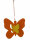 Schmetterling Moosgummi Deko - Orange/Gelb