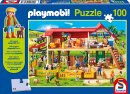 Playmobil - 100 Teile Puzzle " Bauernhof " inklusive Figur