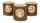Teelichthalter Natur, 3er Set