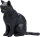 Animal Planet Katze sitzend Schwarz